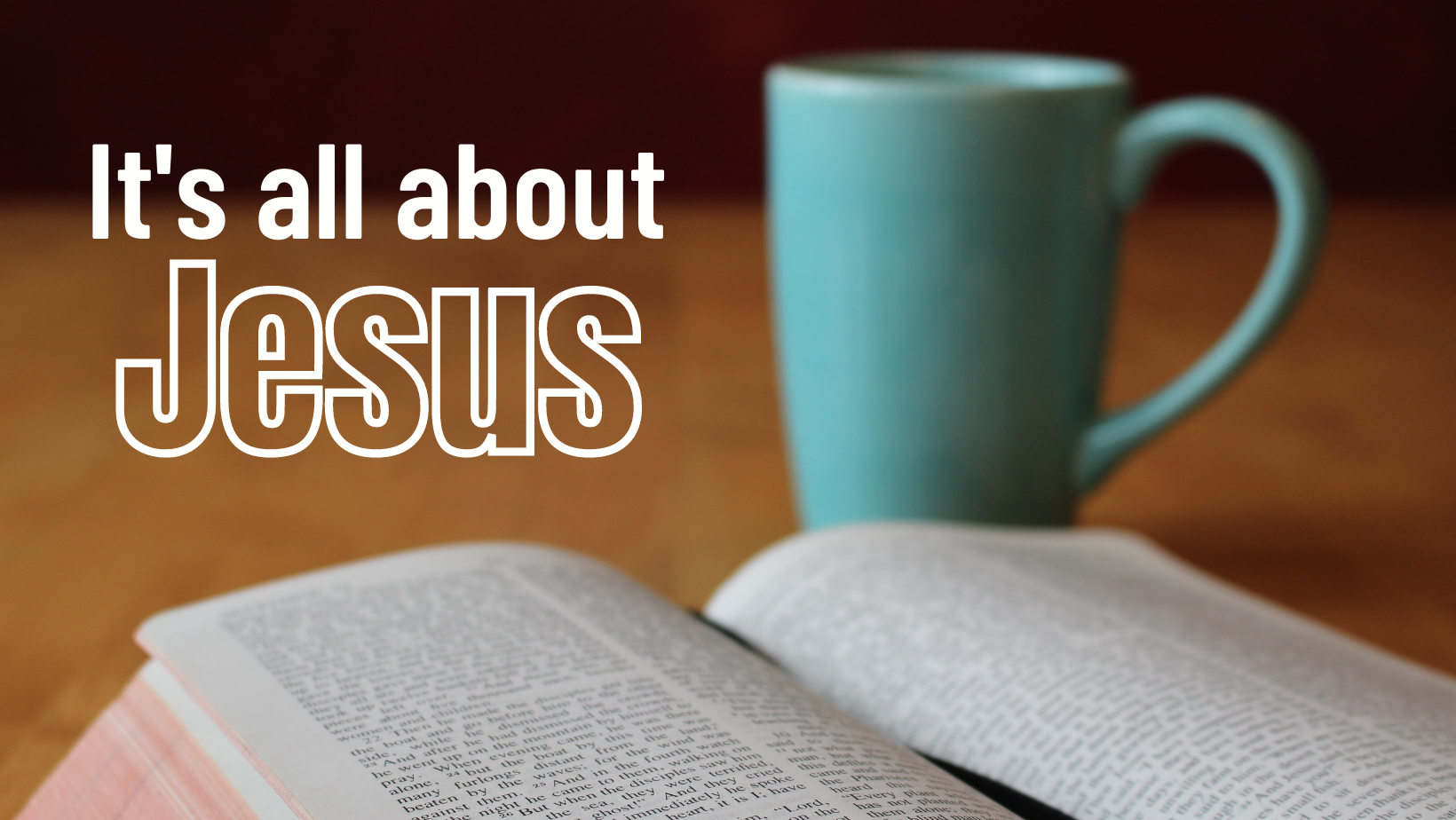 "It's all about Jesus" - Preachers Corner