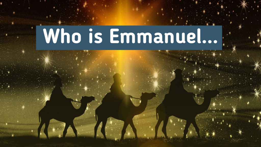 Who is Emmanuel... - Preachers Corner